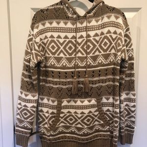 Oversized Knit Hoodie